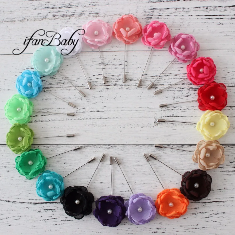 Buy Men Women Flower Lapel Pin flower Brooches pin for