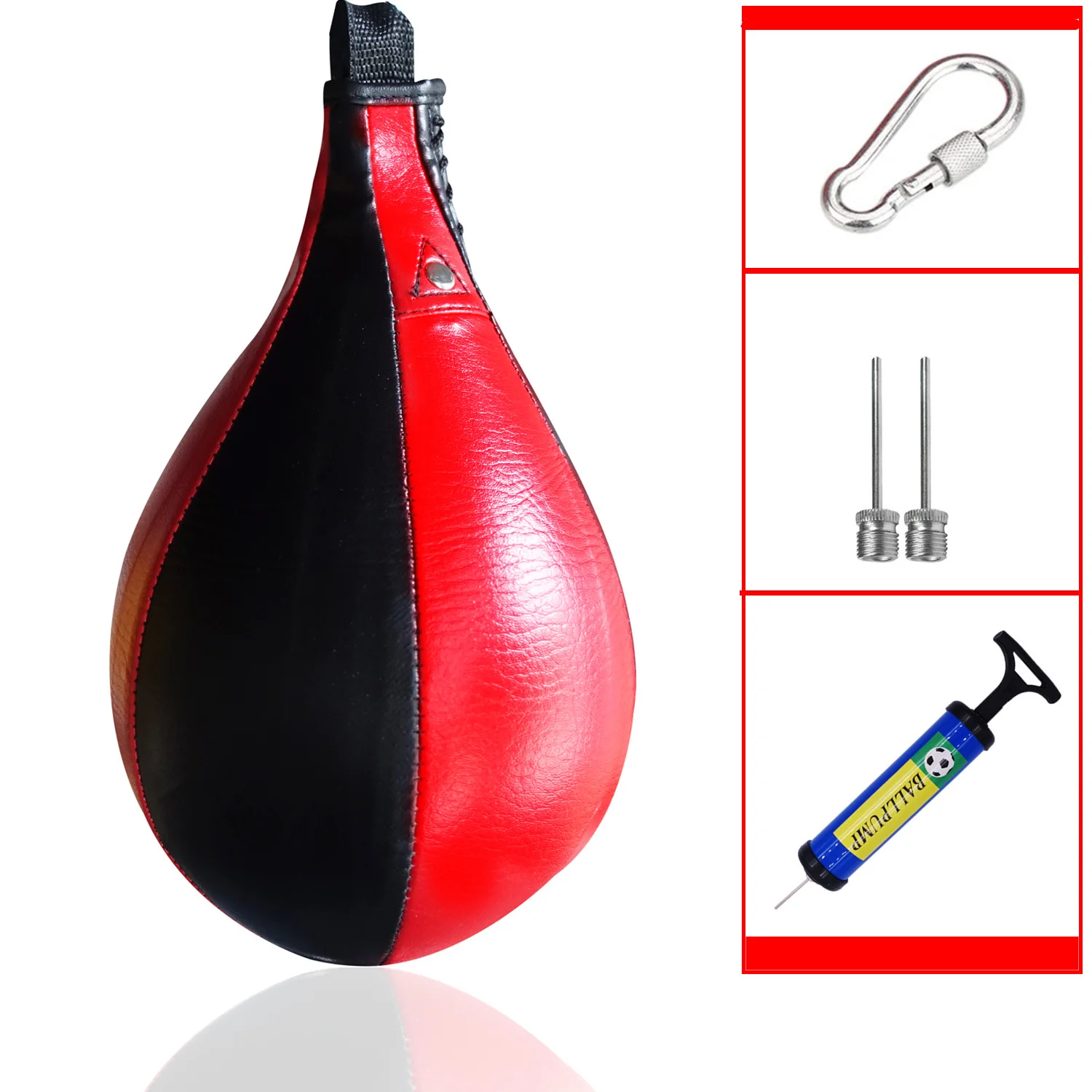 Боксерская грушевидная скоростная шариковая сумка из искусственной кожи для Муай Тай ММА Тренировка УДАРА поворотный подвесной футбольный мяч оборудование для упражнений