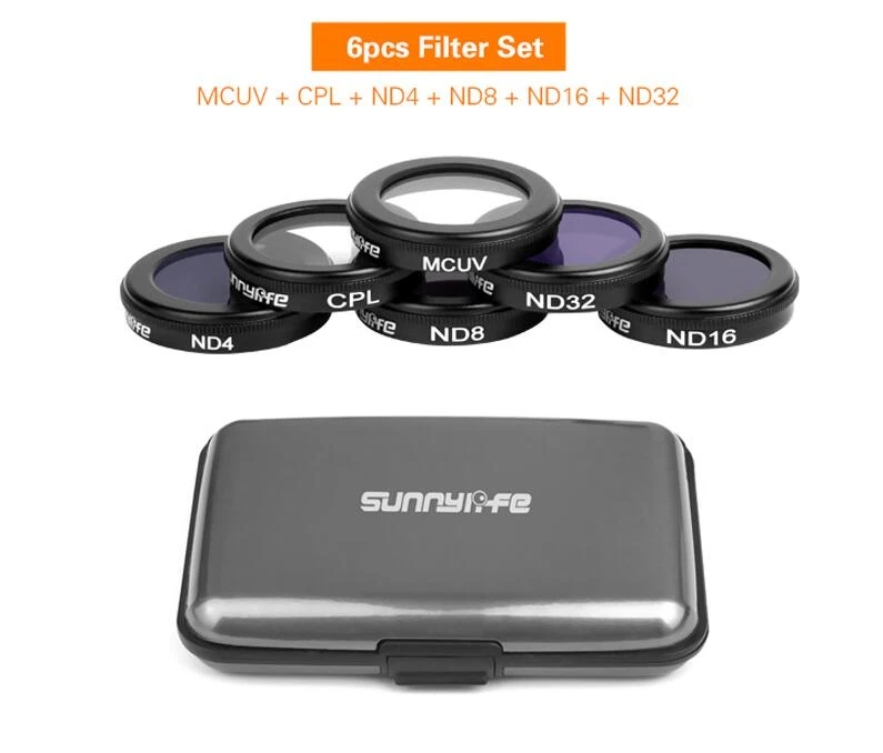 3/4/6 объектив Фильтры комплект DJI Мавик 2 зум Камера 4k MCUV CPL ND4 ND8 ND16 ND32 фильтр набор для DJI Mavic 2 зум Drone аксессуары