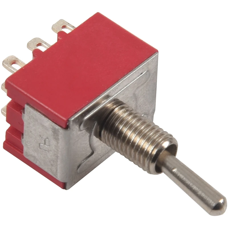 

5Pcs MTS-302 On-On 3PDT 9 Pins Toggle Switch AC 250V/2A 125V/5A Car Truck ATV