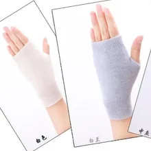 Распродажа, перчатки из натуральной овечьей шерсти, женские перчатки с открытыми пальцами, зимняя Осенняя вязаная одежда для женщин, перчатки без пальцев, рукавицы на запястье