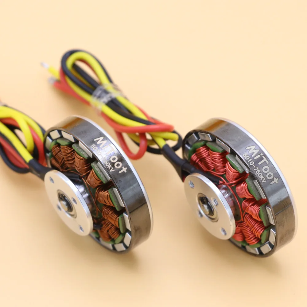 6 шт./лот Mitoot 5010 360KV/750kv высокий крутящий момент бесщеточный двигатель для ZD550 ZD850 850 Мультикоптер Квадрокоптер