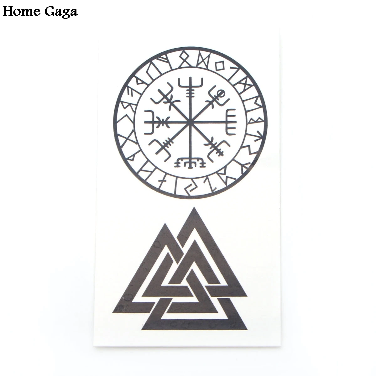 

Homegaga 2pcs Norse Viking DIY Temporary Body Art para Women Shoulder Arm Transfer Tattoo Makeup Stickers party cosplay D1168