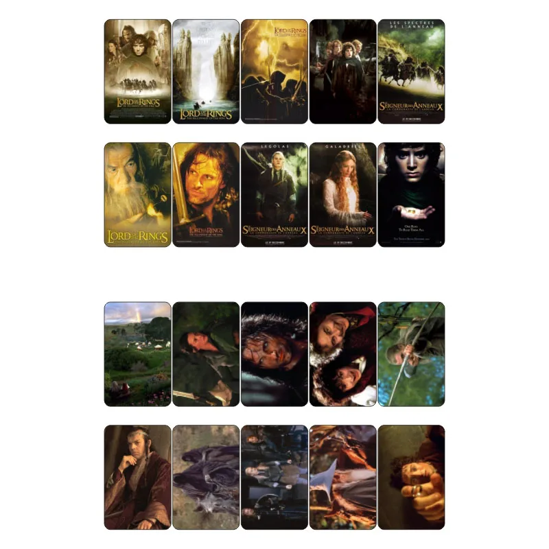 

1 PCS The Lord of the Rings Movie Theme Poster DIY Waterproof Sticker Post It Decor Scrapbooking Notebook Mohamm Sticker Flakes