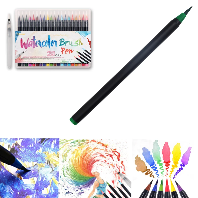 

sketch markers for school art supplies for artist Painting calligraphy set of felt-tip pens drawingwater brush pen