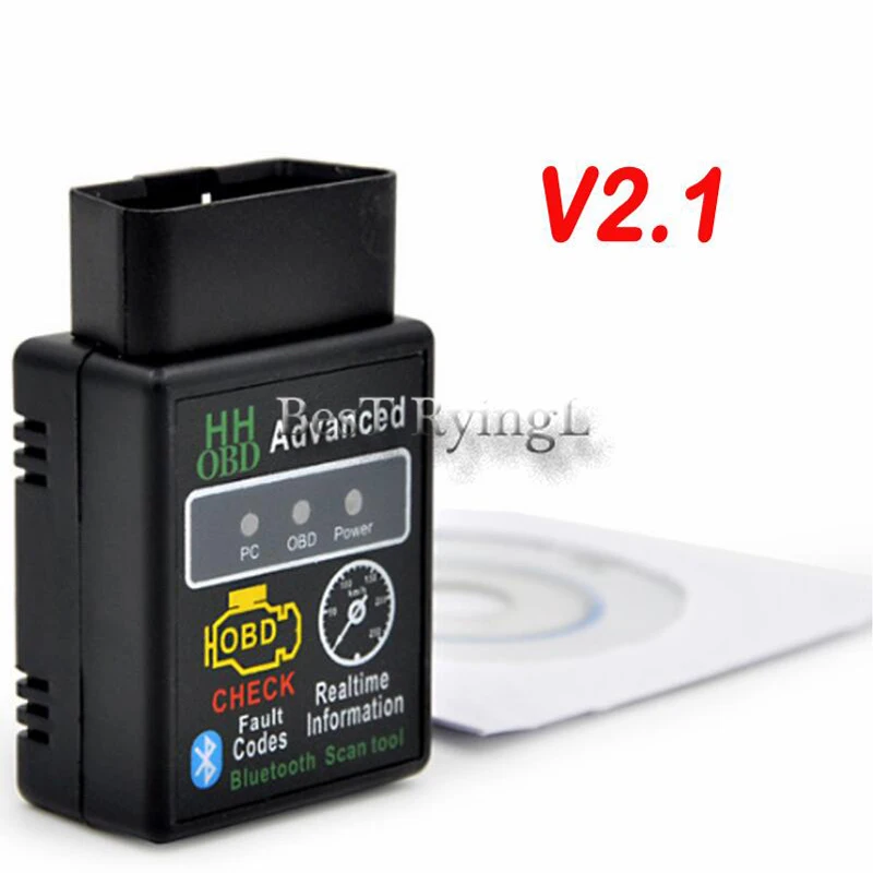

YY MINI ELM327 HHOBD HH OBD Bluetooth OBD2 V2.1 Black Smart Car Diagnostic Tool Android Windows Car fault detector