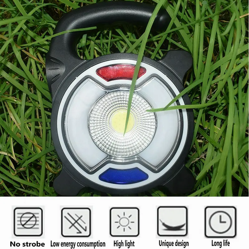 

15W COB LED Portable Floodlight Lantern Outdoor Waterproof 4-Mode Emergency Spotlight Lamp for Camping Hiking Tent Light