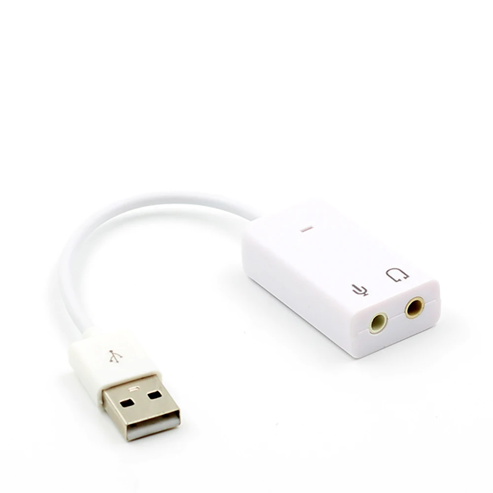 Внешняя USB Аудио Звуковая карта адаптер 7 1 виртуальный канал с кабелем микрофон 3 5