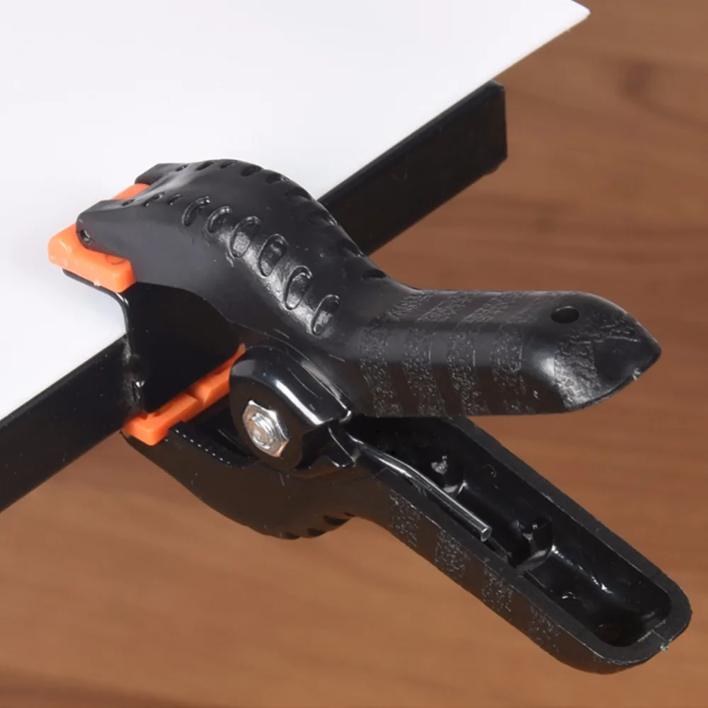 4 шт. 6 дюймов зажимы для деревообработки DIY инструменты черный пластиковый