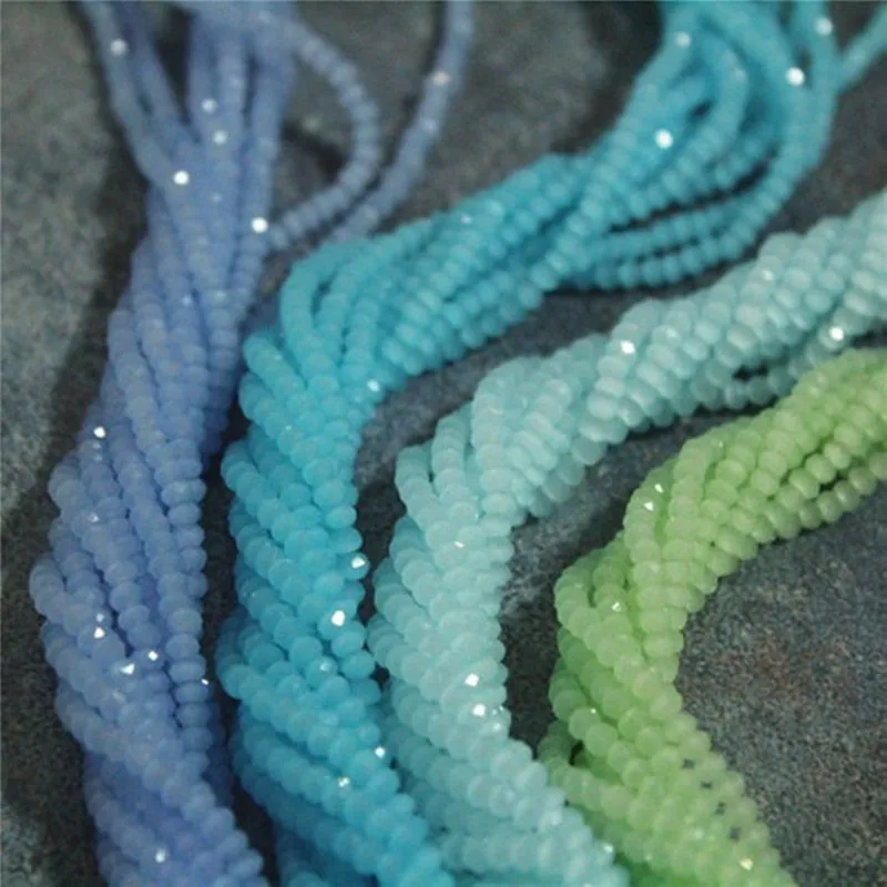 

2mm Assorted Green Series Color Rondelle Crystal Beads,800pcs,Top Quality Austrian Crystal Beads