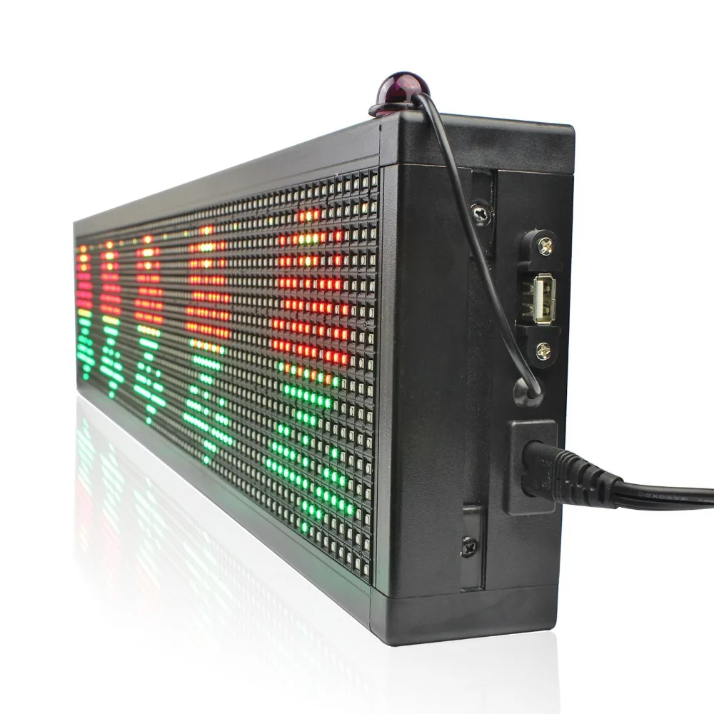 Полноцветные светодиодсветодиодный вывески RGB SMD 40x6 дюймов доска для сообщений с