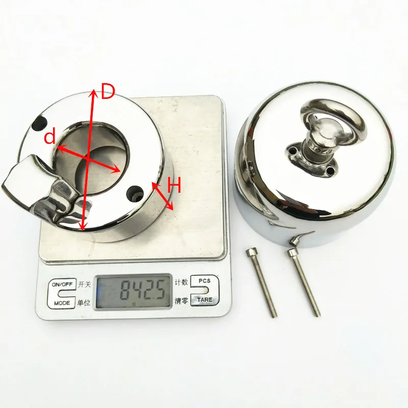 Scrotum Protective Cover Stainless Steel Penis Bondage Scrotal Pendant Scrotum Stretcher Weight Testicle Sex Toy for Men BB2-253 5