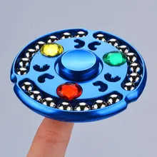 21 Алмазный бисер диск Спиннер из алюминиевого сплава мяч ручной Спиннер мини EDC взрослый антистресс дети забавная головоломка игрушка