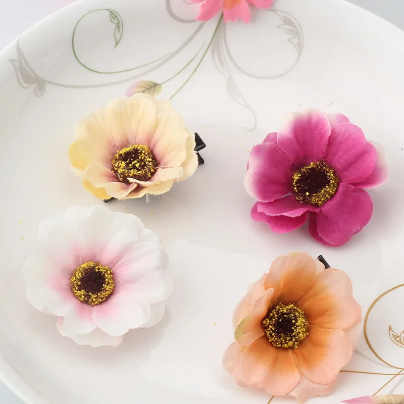 

M MISM New Flower Baby Hairpins Bloom Sunflower Hairgrip Girls Hair Accessories Headwear Flora Hair Clip For Girls Women