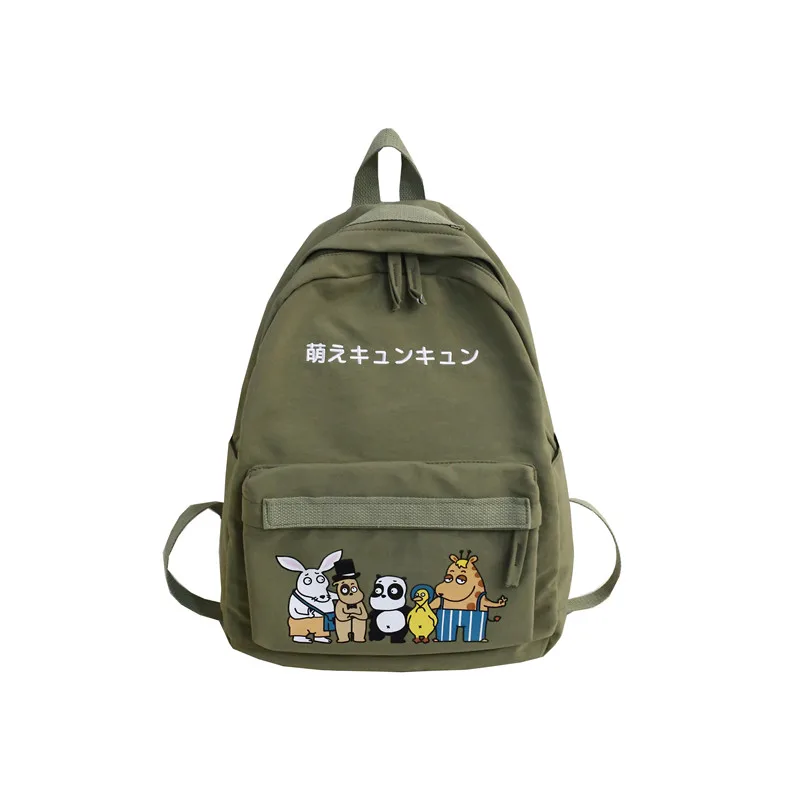 Menghuo модный рюкзак с вышивкой, женский водонепроницаемый нейлоновый рюкзак, ранец, дорожные сумки для школы, сумка для девочек-подростков, Mochilas - Цвет: Green