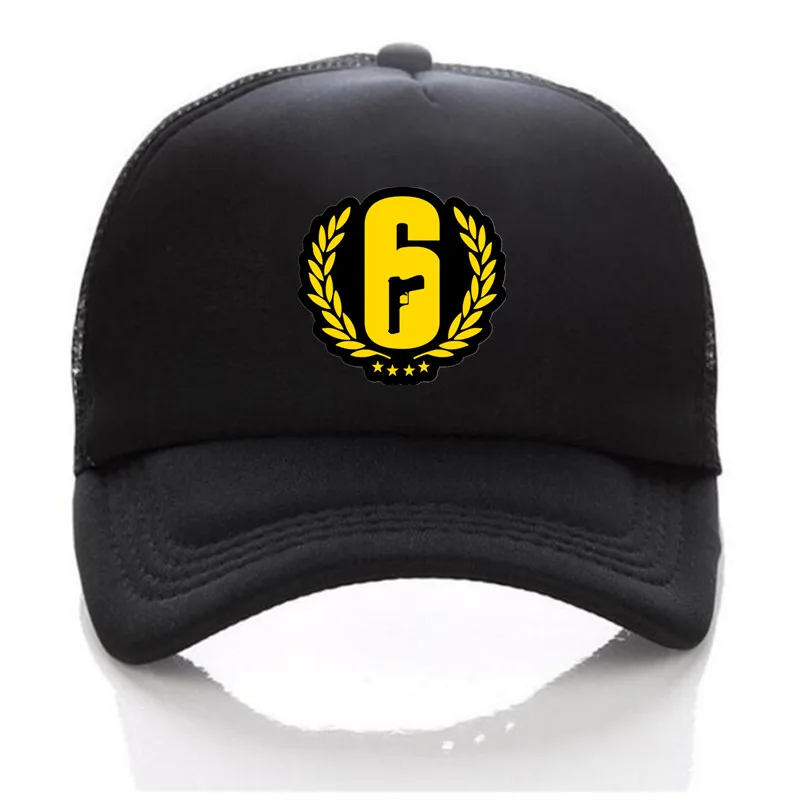 

Hot game Rainbow Six Siege mesh cap adjusted Snapback printing summer Trucker sun hat Mesh Net Cap for Men woman