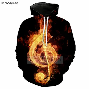 

Music Symbol Fire Flame 3D Print Jacket Men/women Hiphop Streetwear Sportswear Boys Modis Hoodies Mens Black Tracksuits Clothes