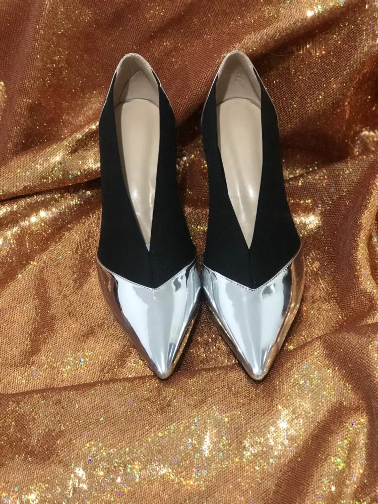 Женские туфли лодочки с острым носком на высоком каблуке для вечеринки Zapatos