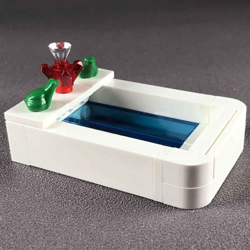 Single LegoINGlys Bathroom Bathtub Block Figure Accessories Bricks DIY Furniture Building Blocks DIY Kits Toys For Children (4)