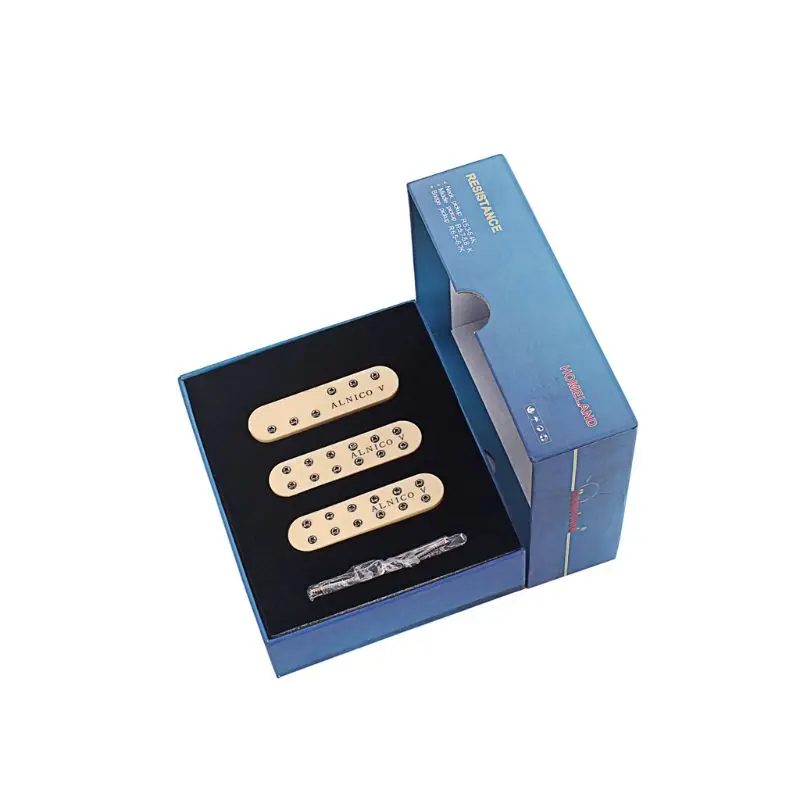 

Guitar Pickup Mini Humbucker For ST SSS Size 6 String Neck Middle Bridge Alnico V Milk Yellow