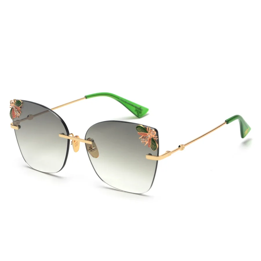 PAWXFB 2019 New Rimless Gradient Sunglasses Women Retro Summer Sun Glasses Female Vintage Shades UV400 PAWXFB 2019 New Rimless Gradient Sunglasses Women Retro Summer Sun Glasses Female Vintage Shades UV400