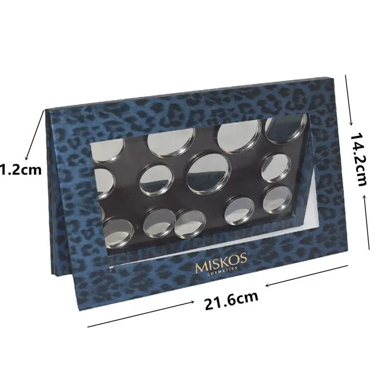 Miskos Макияж палитра Тени для век Leopard Пустой Магнитная Палитры DIY пополнения тени