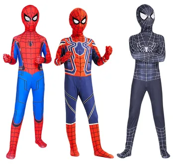 

Kids adult The Amazing Spider-man cosplay SpiderMan Zentai Lycra Suit Bodysuit Fancy Dress Halloween Jumpsuits Party costumes