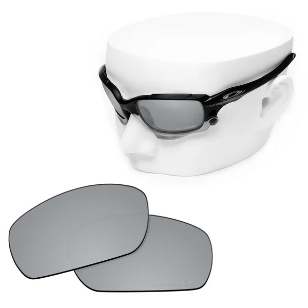 OOWLIT Анти-Царапины Сменные линзы для-Oakley Jawbone травления поляризованных солнцезащитных очков - Цвет линз: Silver Mirror