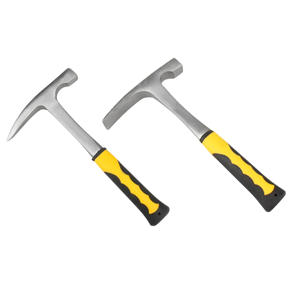 

Sharp Mouth Geogogy Hammers Mine Exploration Survey Multifuctional Hand Tool Durable Rock Pick Geology Tool With Rubber Handle