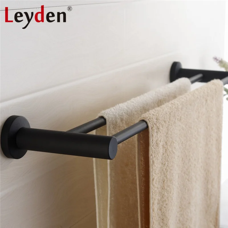 HY/&LD Sin punz/ón Toallero,Acero tainless Barra Doble Toallero Cuarto de ba/ño Montado en la Pared Carril de Toalla-A 30cm 12inch