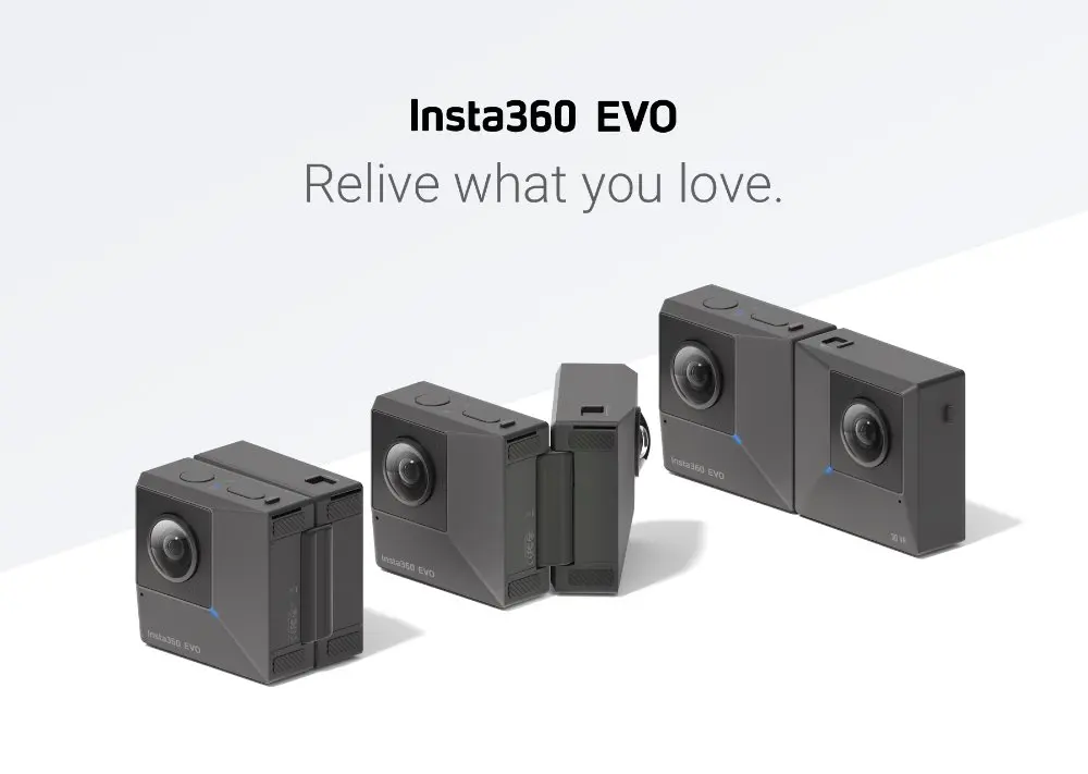 Insta360 EVO 5,7 K видео 3D видеокамера для панорамной Insta 360 Камера для андроид iPhone XS/XS Max/XR/iPhone X/8/8 Plus/7/7 plus/6s/6s Плюс/SE