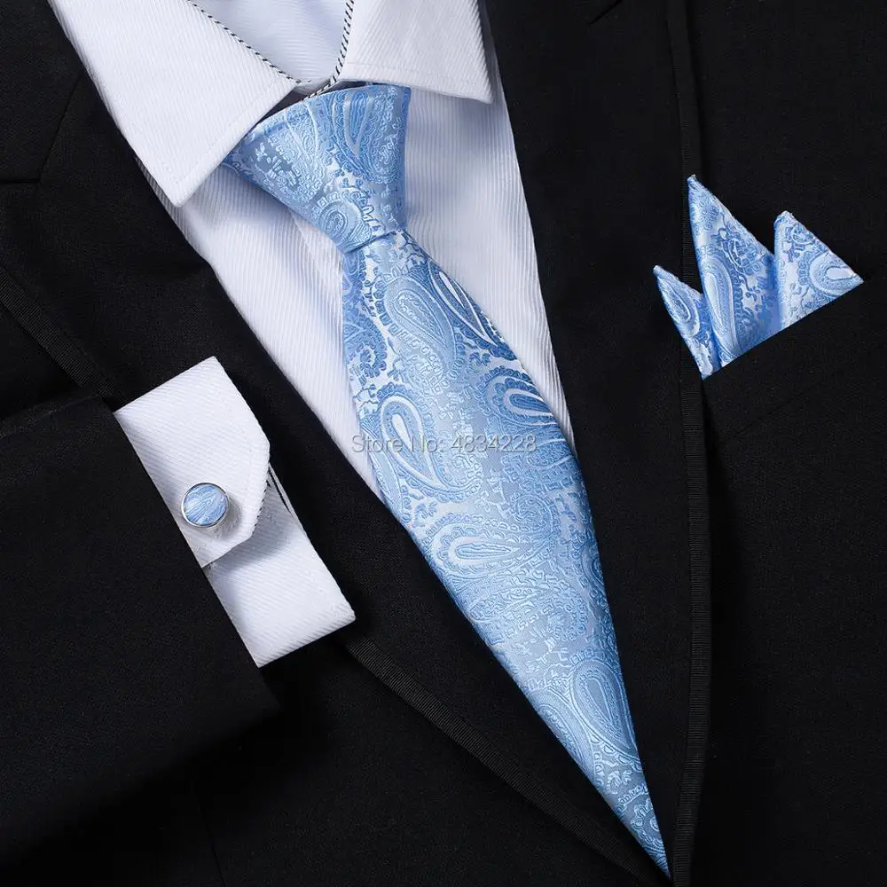 Темно-синие мужские галстуки с рисунком Пейсли набор длинный размер 145 см * 8 см полосатый галстук черный полиэстеровый жаккардовый тканый