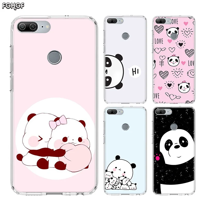 Cute Cartoon Panda Soft TPU Print Hull Case For Huawei Honor 8X MAX 8 9 10 lite 7 7X 6X V9 Play V20 Frosted Fundas Cover |
