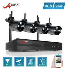 ANRAN P2P 4CH WIFI NVR 3 Array IR Outdoor Video 1.3MP 960P Wireless IP Camera CCTV Security System Hard Disk Optional