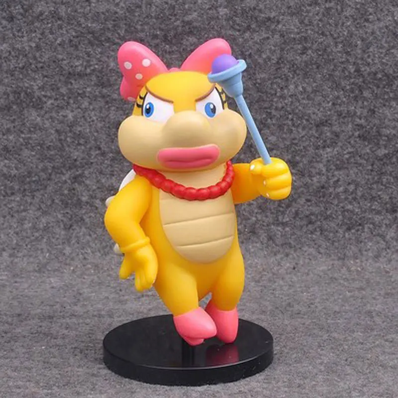 

12cm Rare Collection Anime Game Super Mario Koopalings Bowser Wendy Action Figure Toys