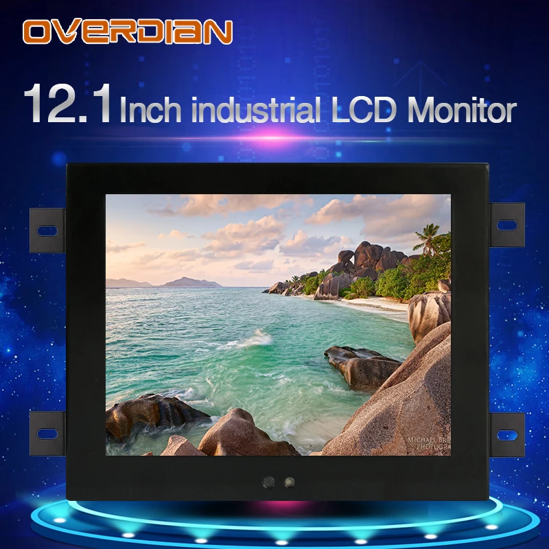 

12inch/12.1inch MonitorVGA/HDMI/AV/BNC Interface High Resolution Metal Shell Embedded Frame Industrial Control Lcd Display