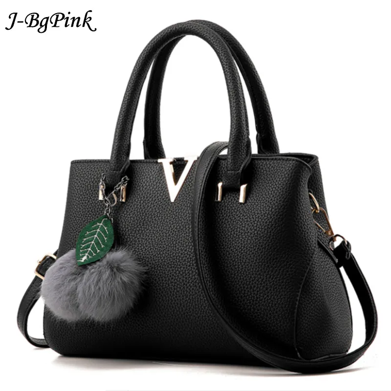 Buy Women bag V brands handbags soft pu leather women luxury handbags fur Women