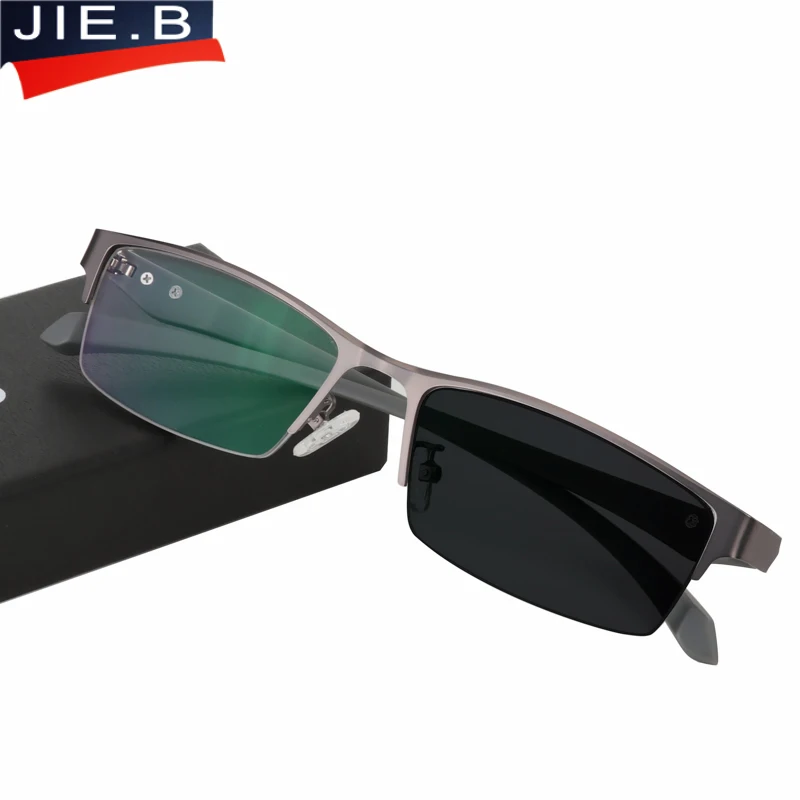 Cena Okulary do czytania z fotochromem mężczyźni asferyczna twarda spoina lense Reader okulary elastyczne świątynie nogi pół ramki mężczyzna prezbiopia