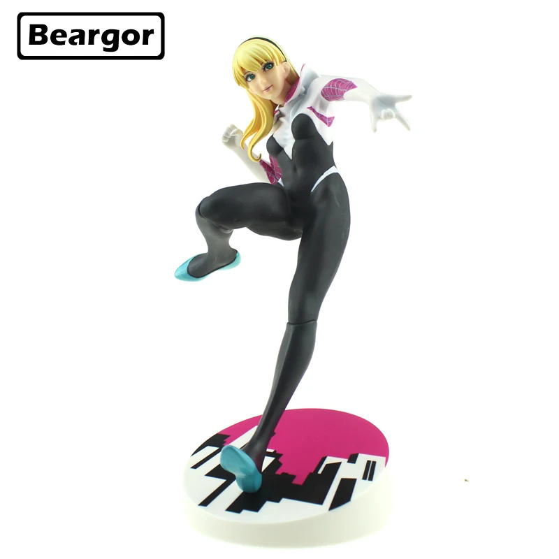 

9" Marvel Hero Spider-man Spider Gwen Gwen Stacy Boxed 22cm PVC Anime Action Figure Collection Model Doll Toys Gift