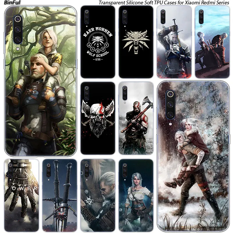 

Hot The Witcher 3 Silicone Case For Xiaomi Pocophone F1 9T 9 9SE 8 A2 Lite A1 A2 Mix3 Redmi K20 7A Note 4 4X 5 6 7 Pro S2 Cover