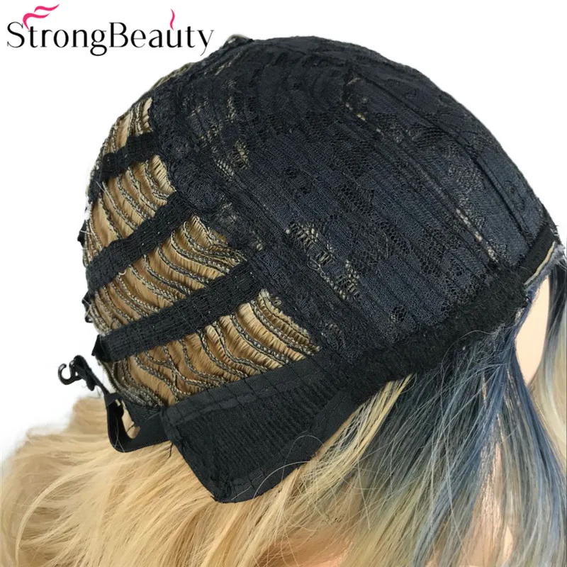 StrongBeauty синтетический парик женские парики длинные волнистые серые