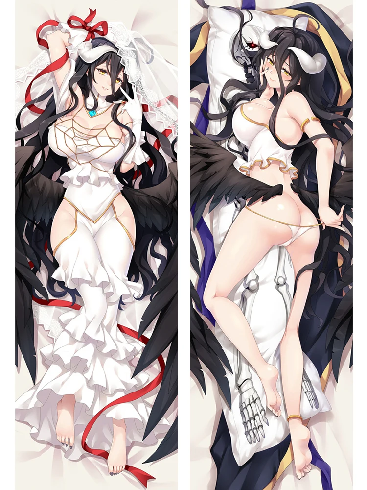 

[OVERLORD] Japan body pillow anime Cartoon Pillowcase 3d reversible bedding body hug pillowcase gitfs
