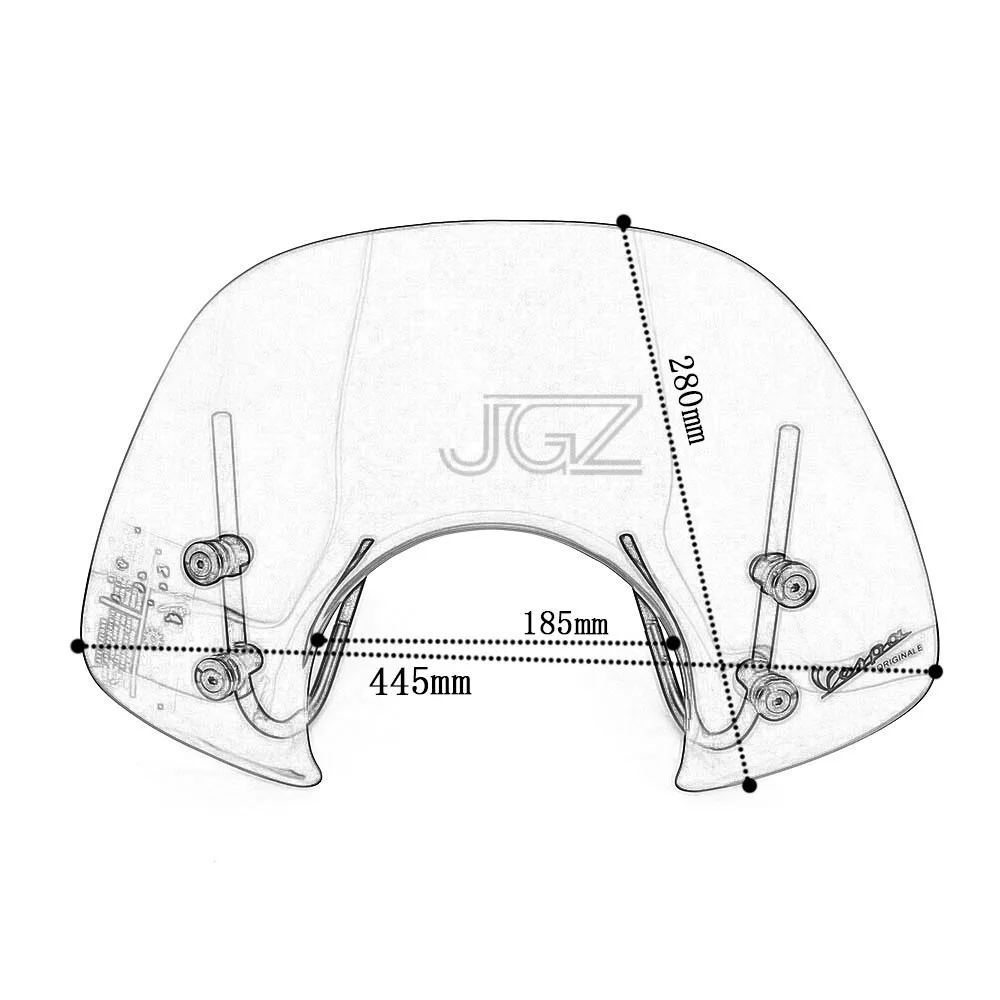 Для VESPA GTS 250 300 передний акриловый экран лобовое стекло ветровой мотоциклетная
