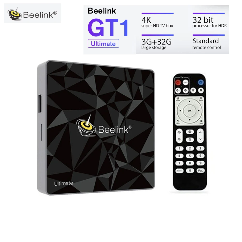 Beelink GT1 Ultimate ТВ коробка Android 7 1 3g Оперативная память 32G Встроенная Amlogic S912 Octa Core 2 4G &amp