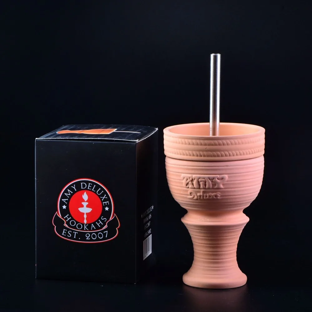 

Hot Red Mud Ceramic Porous Phunnel Bowl Hookah Head Shisha Bowl Ferris Bowl Hookah With Grommet Made of Ceramic Accessories