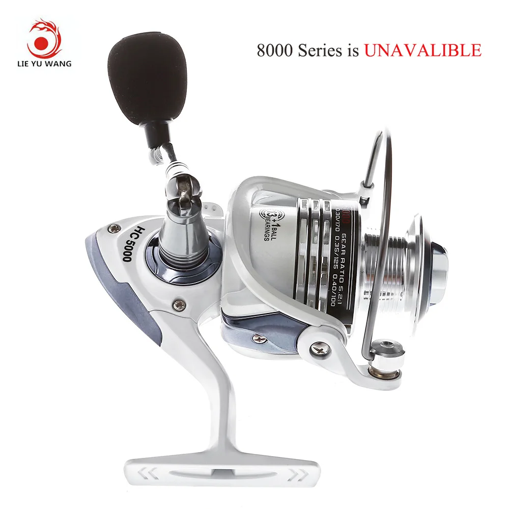 

LIEYUWANG 13 + 1BB 5:1 Spinning Fishing Reel Full Metal Fishing Reel with Exchangeable Handle Automatic folding for Casting Line