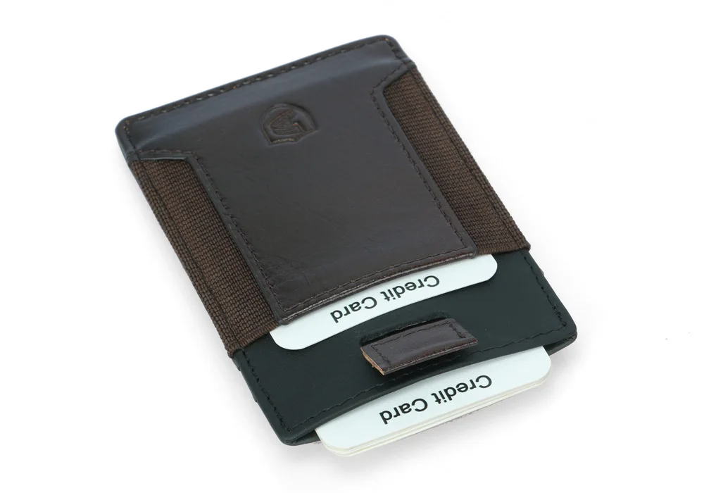 Одежда высшего качества Натуральная кожа карты бумажник для мужчин и женщин теплые Бизнес держатель для карт кошелек для кредитных карт
