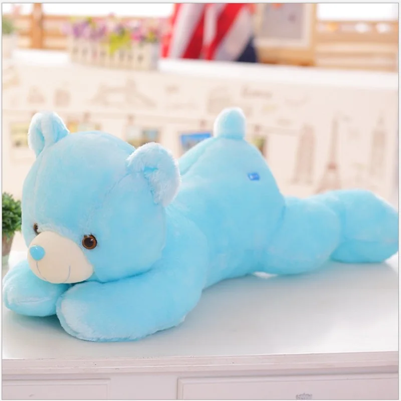 

50cm Colorful Led Light Pillow Cushion Cute teddy bear plush toys Stuffed Plush Doll creative gifts for Valentine Day Birthday