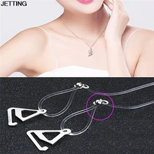 1 пара прозрачные бретели с крючками Невидимые Регулируемые бретельки для бюстгальтера