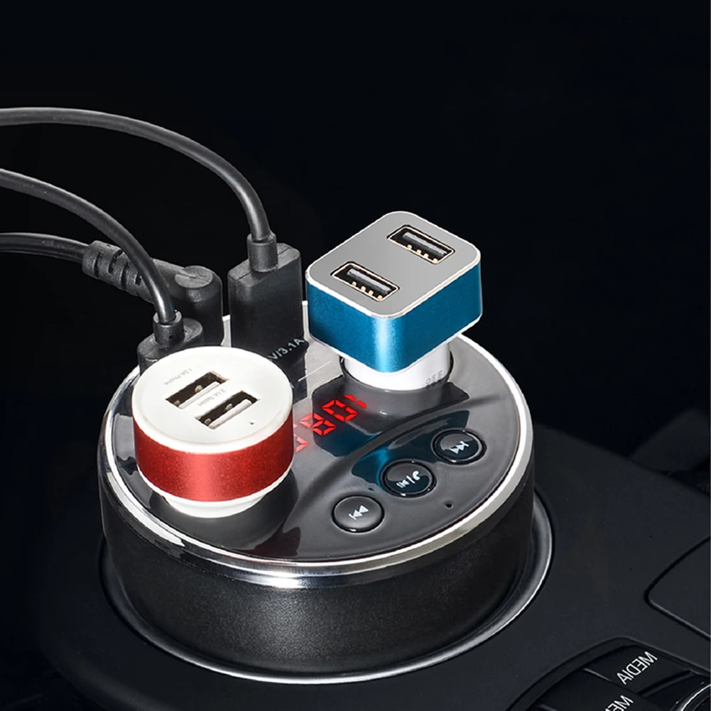 Многофункциональное зарядное устройство с двумя USB mp3 плеер автомобильный